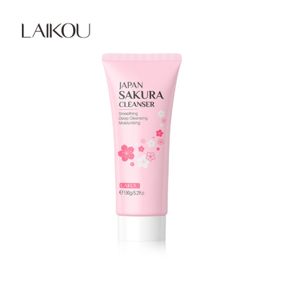 Laikou Japan Sakura Cleanser, Ascorbic Acid, For All Types Of Skin, 150g, LK97868A