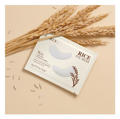 Laikou Rice Eye Mask, Niacinamide, Hyaluronic Acid, For Hydrated & Nourished Skin, 6g, LK32395A