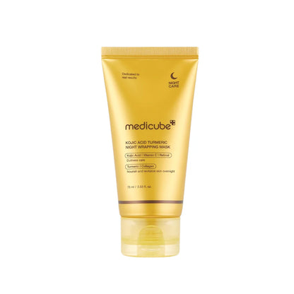 Medicube Night Wrapping Mask, Kojic Acid, Turmeric, For All Types Of Skin, 75ml