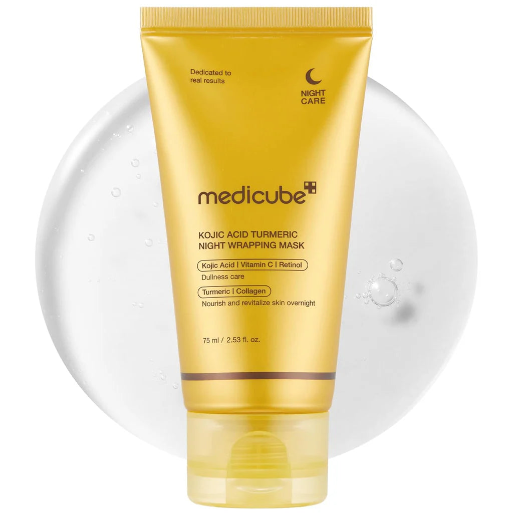 Medicube Night Wrapping Mask, Kojic Acid, Turmeric, For All Types Of Skin, 75ml