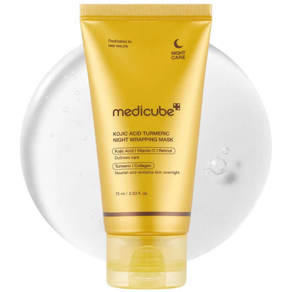 Medicube Night Wrapping Mask, Kojic Acid, Turmeric, For All Types Of Skin, 75ml