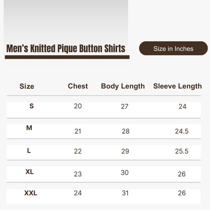 Basix Men's Royal Knitted Pique Fabric Shirt, MCS-201