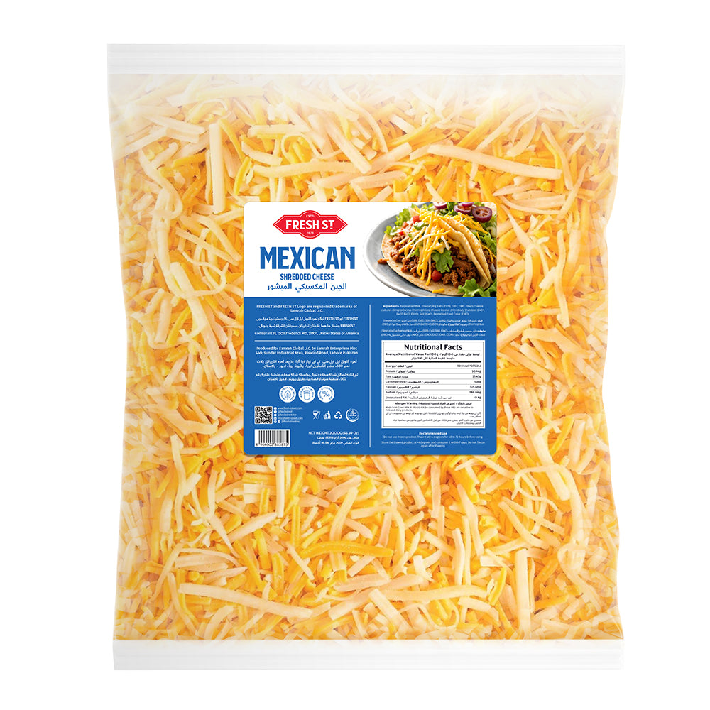 Fresh Street Mexican Shredded Cheese, 2KG