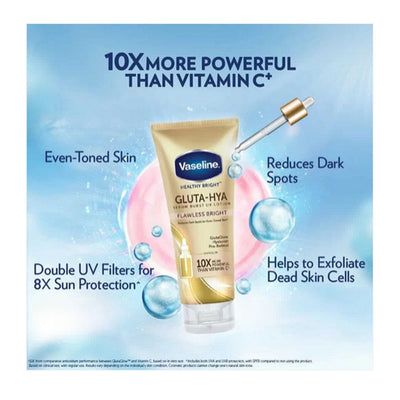 Vaseline Healthy Bright Gluta-Hya Flawless Bright Serum Burst UV Lotion 330ml