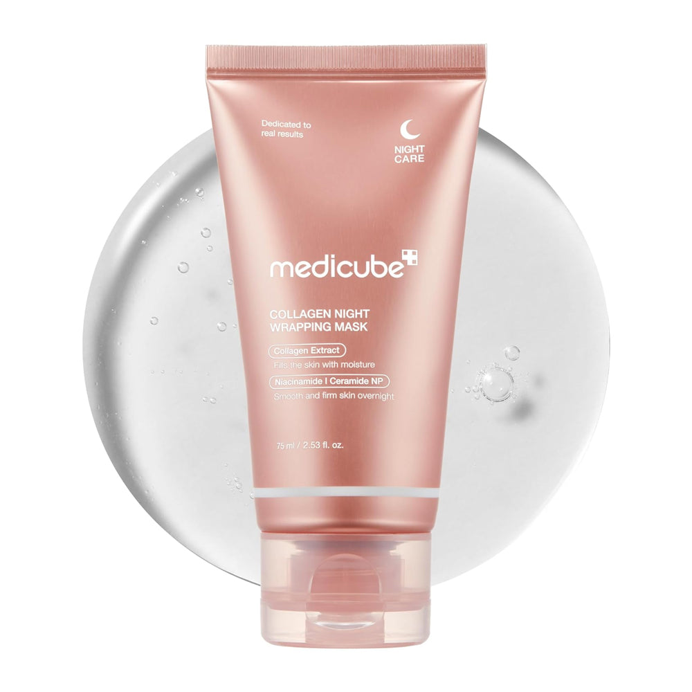 Medicube Collagen Night Wrapping Mask, Niacinamide, Hyaluronic Acid, For All Types Of Skin, 75ml