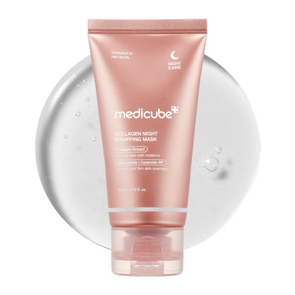 Medicube Collagen Night Wrapping Mask, Niacinamide, Hyaluronic Acid, For All Types Of Skin, 75ml
