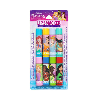 Lip Smacker Disney Princess Flavored Lip Balm Party Pack, 8 Pcs, 32.0g