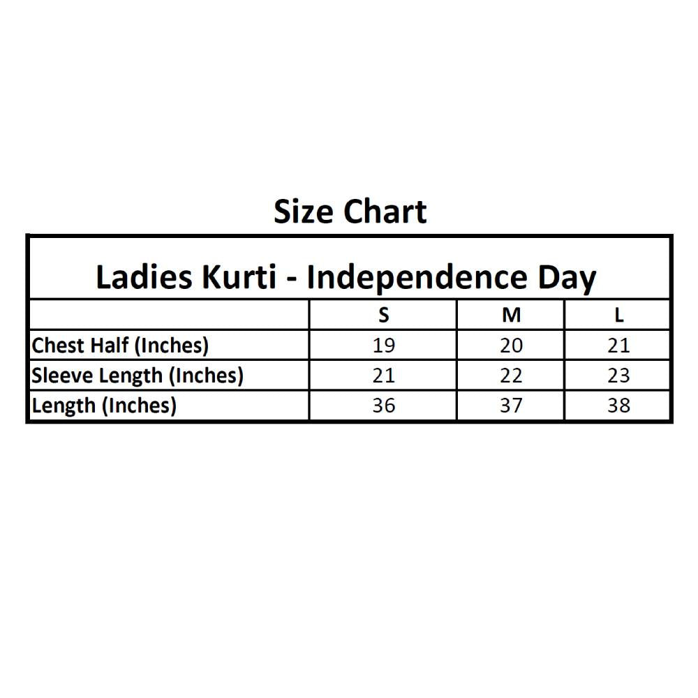 Basix Independence Day Pakistan Flag Kurti For Women, With Mask & Hair Band