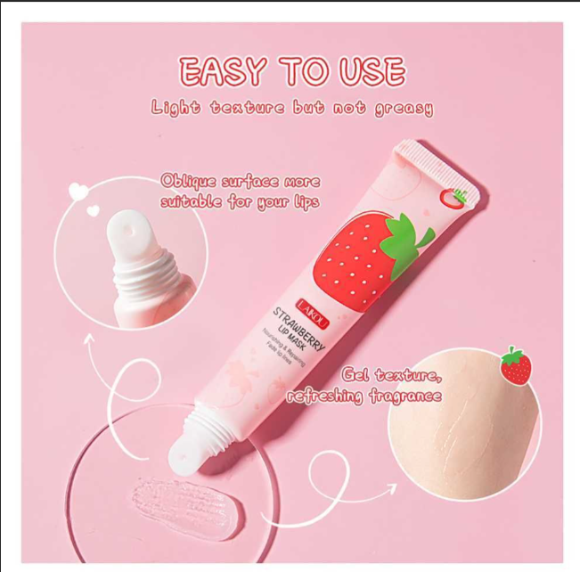 Laikou Strawberry Nourishing & Repairing Lip Mask, 18g
