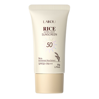 Laikou Rice Ultra-Light Sunscreen, Fermented Rice Extract, SPF50 PA+++ For Various Skin Types, 50g, LK81850A