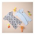Basix Romper Pair Set, For New Born, Light Blue &amp; Grey, NB-11