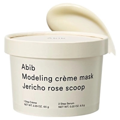 Abib Jericho Rose Modeling Scoop Cream Mask Cream +Serum, Overnight Repair & Hydration Care, Rose Extract, 65g