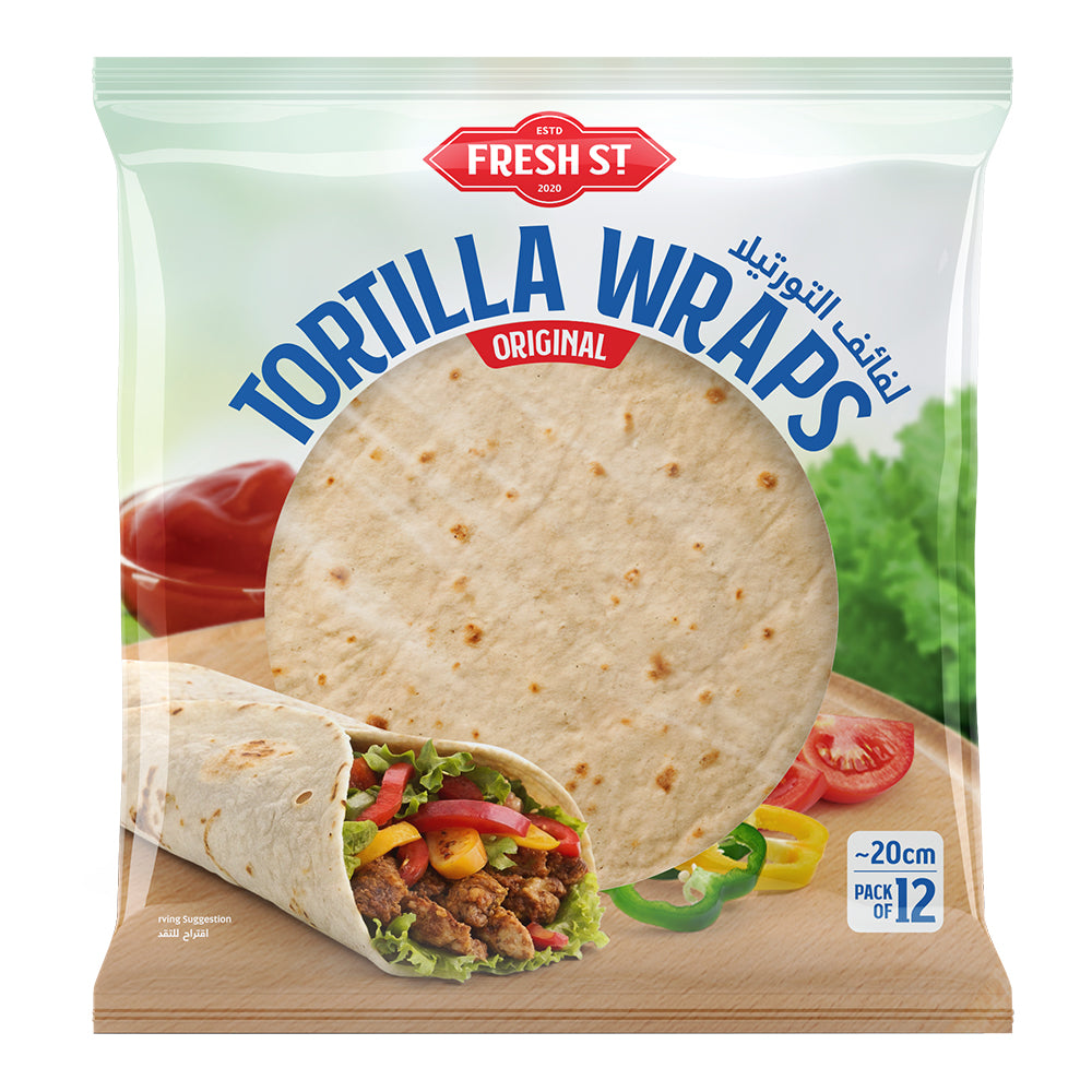 Fresh Street Tortilla Wraps 20cm, 12-Pack