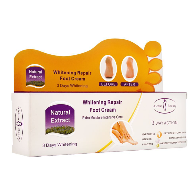 Aichun Beauty Extra Moisture Natural Extract 3 Days Whitening Repair Foot Cream, AC221-1, 100ml