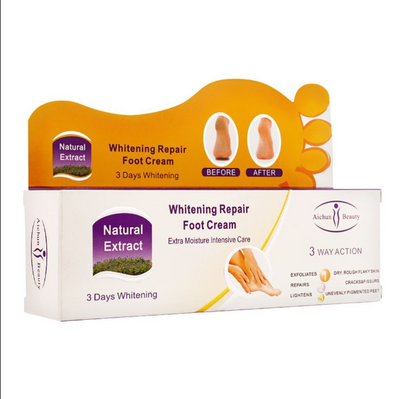 Aichun Beauty Extra Moisture Natural Extract 3 Days Whitening Repair Foot Cream, AC221-1, 100ml