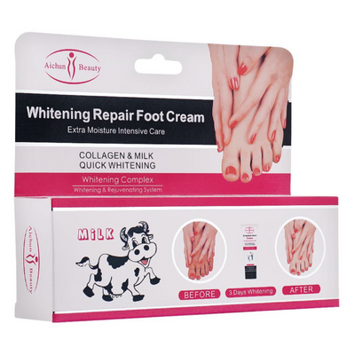 Aichun Beauty Extra Moisture Milk Whitening Repair Foot Cream, AC218-5, 100g